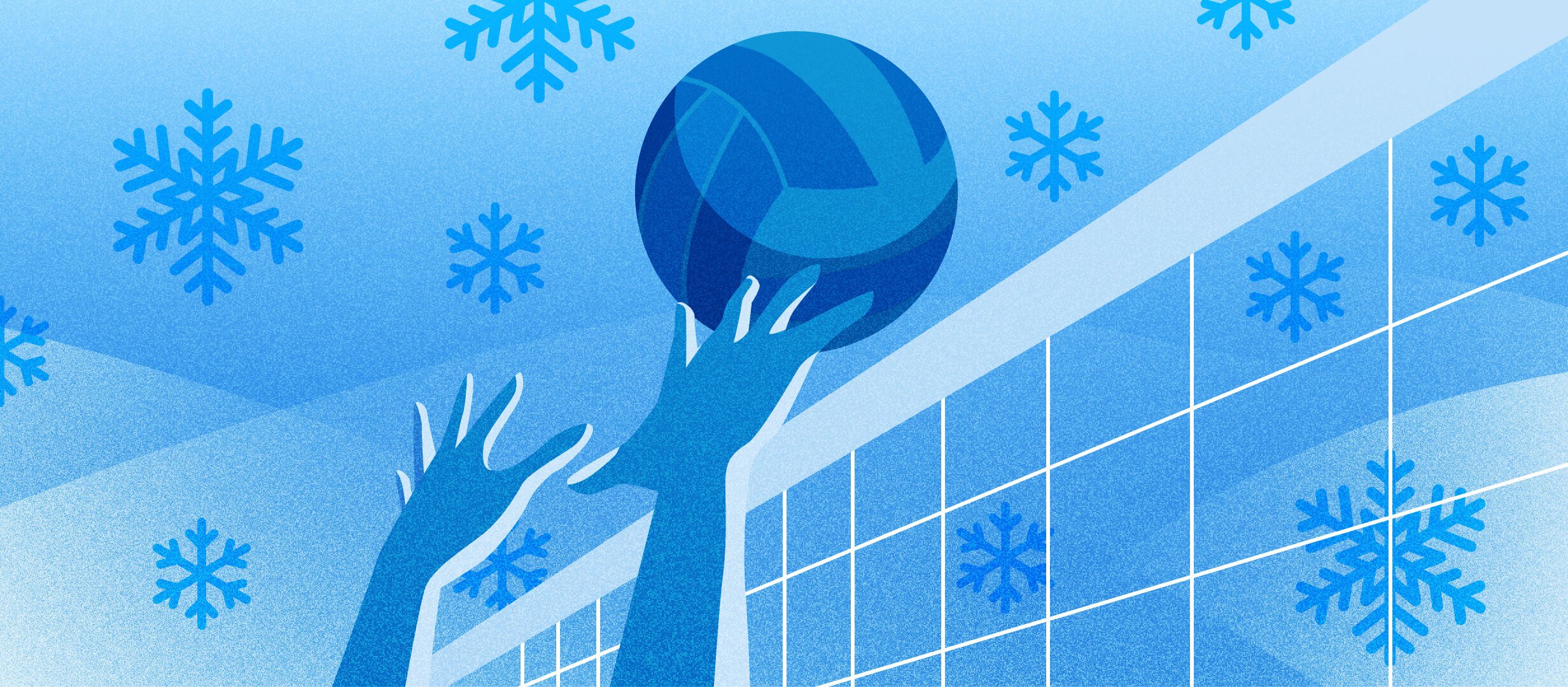 В волейбол играют на снегу, и не только по фану!