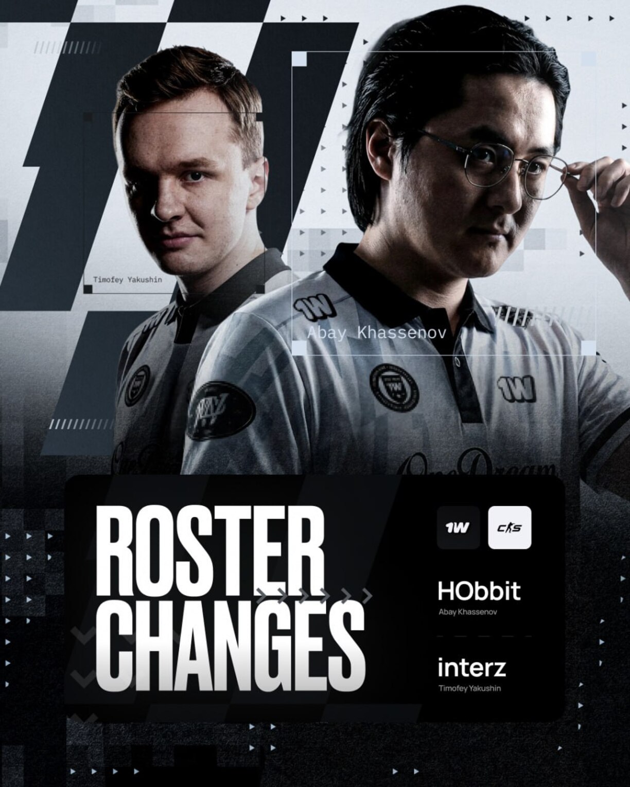 Команда 1w Team по CS2 лишилась двух именитых игроков